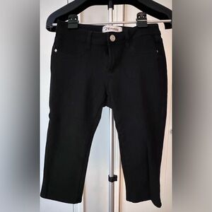 Black Women's Cropped Stretchy Pants
